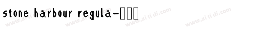 stone harbour regula字体转换